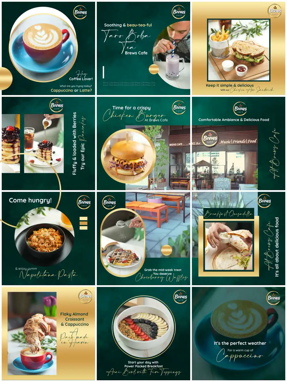 Brews Cafe social media campaign
